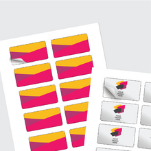 Load image into Gallery viewer, Rounded corners rectangle kiss cut sticker sheet