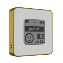Load image into Gallery viewer, AirValent Air Quality Meter - Golden enclosure