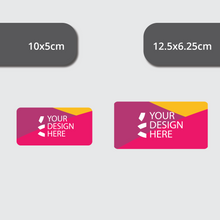 Load image into Gallery viewer, Rounded corners rectangle die cut sticker