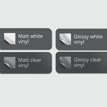 Load image into Gallery viewer, Rounded corners rectangle die cut sticker