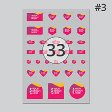 Load image into Gallery viewer, Glossy clear vinyl mixed kiss cut sticker sheet