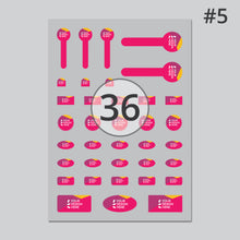 Load image into Gallery viewer, Matt clear vinyl mixed kiss cut sticker sheet