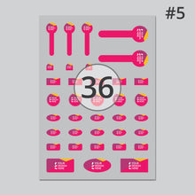 Load image into Gallery viewer, Glossy clear vinyl mixed kiss cut sticker sheet