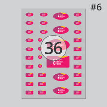 Load image into Gallery viewer, Matt clear vinyl mixed kiss cut sticker sheet