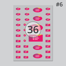 Load image into Gallery viewer, Glossy clear vinyl mixed kiss cut sticker sheet