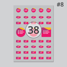 Load image into Gallery viewer, Matt clear vinyl mixed kiss cut sticker sheet