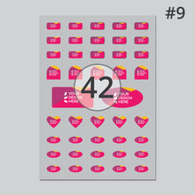 Load image into Gallery viewer, Glossy clear vinyl mixed kiss cut sticker sheet
