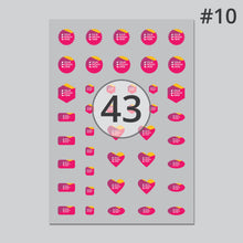 Load image into Gallery viewer, Glossy clear vinyl mixed kiss cut sticker sheet