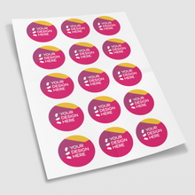 Load image into Gallery viewer, Round kiss cut sticker sheet