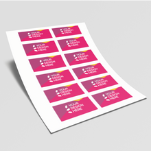 Load image into Gallery viewer, Rectangle kiss cut sticker sheet