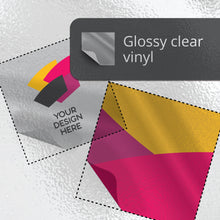 Load image into Gallery viewer, Glossy clear vinyl die cut sticker