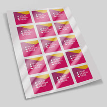 Load image into Gallery viewer, Glossy white vinyl kiss cut sticker sheet