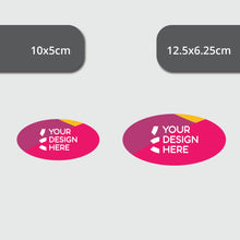 Load image into Gallery viewer, Oval die cut sticker