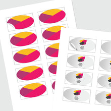 Load image into Gallery viewer, Oval kiss cut sticker sheet