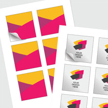 Load image into Gallery viewer, Square kiss cut sticker sheet