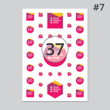 Load image into Gallery viewer, Matt white vinyl mixed kiss cut sticker sheet