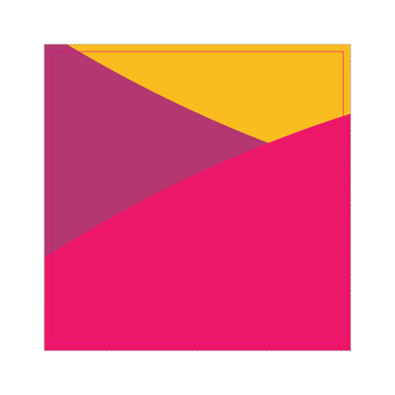 Square die cut sticker