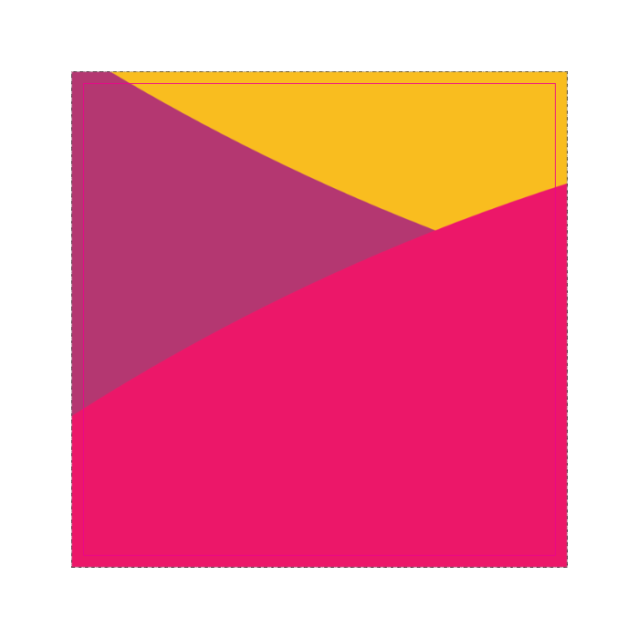 Square die cut sticker