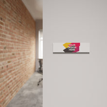 Load image into Gallery viewer, Aluminum office sign 25x6,5cm
