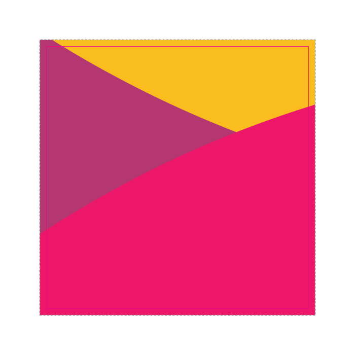 Square die cut sticker