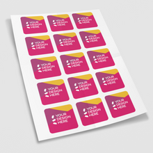 Load image into Gallery viewer, Matt white vinyl kiss cut sticker sheet
