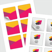 Load image into Gallery viewer, Rounded corners square kiss cut sticker sheet
