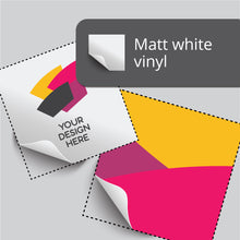 Load image into Gallery viewer, Matt white vinyl die cut sticker
