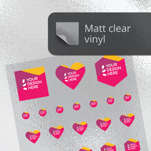 Load image into Gallery viewer, Matt clear vinyl mixed kiss cut sticker sheet
